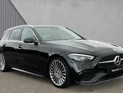 Obsidian black metallic Used 2024 Mercedes C300 AMG Line Premium Estate | £34,268 (Fair price)