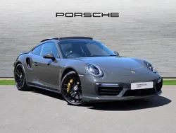 Colour to sample flat: slate grey Used 2018 Porsche 911 Turbo S | £107,500 (Good price)