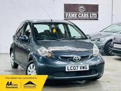 Grey Used 2007 Toyota Aygo Hatchback | £2,500 (Good price)