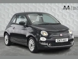 Black Used 2021 Fiat 500 Dolcevita Hatchback | £9,450 (Fair price)
