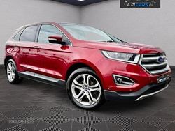 Red Used 2016 Ford Edge Titanium SUV | £9,975 (Good price)
