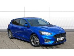 Blue Used 2019 Ford Focus ST-Line Hatchback | £9,805 (Fair price)