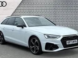 White Used 2023 Audi A4 Black Edition Estate | £30,199 (Expensive)