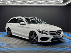 White Used 2015 Mercedes C220 AMG Line Premium Plus Estate | £10,990 (A bit pricey)