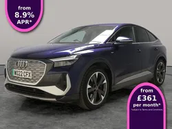 Blue Used 2022 Audi Q4 Sportback e-tron S-Line SUV | £24,373