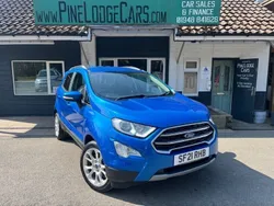Blue Used 2021 Ford Ecosport Titanium SUV | £10,999 (Fair price)