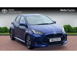 Blue Used 2022 Toyota Yaris Hybrid Design Hatchback | £15,557 (Fair price)