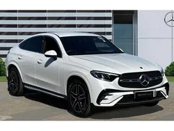 White Used 2023 Mercedes GLC300e AMG line Coupe | £48,930 (Expensive)