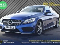 Blue Used 2018 Mercedes C220 AMG line Coupe | £17,696 (Fair price)