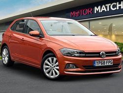 Orange Used 2018 VW Polo SEL Hatchback | £9,630 (Fair price)
