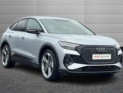 Silver Used 2024 Audi Q4 Sportback e-tron Black Edition SUV | £39,950