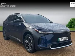 Blue Used 2023 Toyota bZ4X SUV | £31,355 (Fair price)