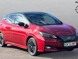 Red Used 2022 Nissan Leaf Tekna Hatchback | £10,487 (Fair price)