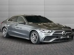 Selenite grey Used 2024 Mercedes C200 AMG line Sedan | £31,195 (Fair price)