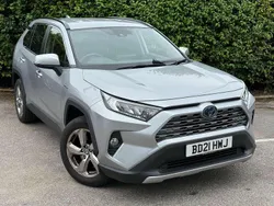 Silver Used 2021 Toyota RAV4 Hybrid Design SUV | £26,999 (Fair price)