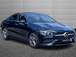 Cosmos black Used 2021 Mercedes CLA180 AMG Line Premium Sedan | £22,952 (Fair price)