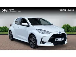 White Used 2023 Toyota Yaris Hybrid Design Hatchback | £17,825 (Fair price)