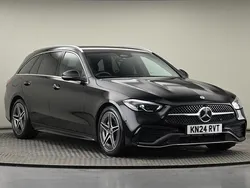 Obsidian black metallic finish Used 2024 Mercedes C200 AMG line Estate | £28,300 (Good price)
