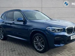 Phytonic blue metallic paint Used 2021 BMW X3 M Sport SUV | £32,139 (Good price)