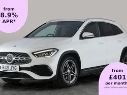 White Used 2021 Mercedes GLA220 AMG line SUV | £26,479 (Fair price)