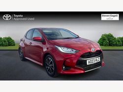 Red Used 2023 Toyota Yaris Hybrid Design Hatchback | £17,273 (Fair price)