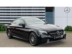 Black Used 2023 Mercedes C300e AMG line Coupe | £36,193 (Fair price)