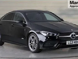 Black Used 2021 Mercedes CLA200 AMG line Coupe | £22,970 (Fair price)