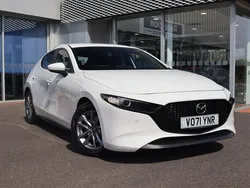 White Used 2021 Mazda 3 Hatchback | £15,446 (Good price)