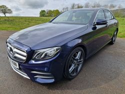 Blue Used 2017 Mercedes E220 AMG line Sedan | £14,995 (Fair price)