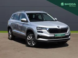 Brilliant silver metallic Used 2024 Skoda Karoq SE L SUV | £21,495 (Fair price)