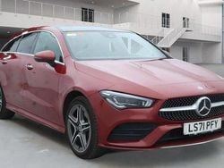 Red Used 2021 Mercedes CLA250e Shooting Brake AMG line Estate | £19,299 (Expensive)