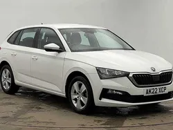 Candy white Used 2022 Skoda Scala SE Hatchback | £12,915 (Fair price)