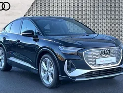 Black Used 2024 Audi Q4 Sportback e-tron S-Line SUV | £37,883