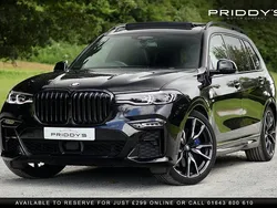 Black Used 2020 BMW X7 M Sport SUV | £51,790 (Fair price)