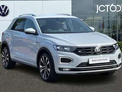 Silver Used 2021 VW T-Roc R-line SUV | £21,377 (Fair price)