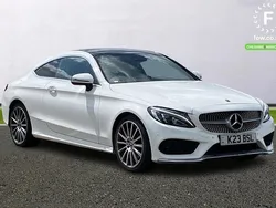White Used 2018 Mercedes C220 Active Coupe | £19,299 (A bit pricey)
