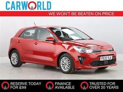 Red Used 2022 Kia Rio 2 Hatchback | £10,085 (Expensive)