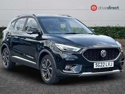 Metallic black pearl Used 2022 MG ZS Exclusive Sedan | £12,641 (Fair price)