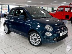 Blue Used 2021 Fiat 500 Lounge Hatchback | £9,989 (Fair price)