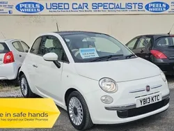 White Used 2013 Fiat 500 Lounge Hatchback | £2,975 (Fair price)