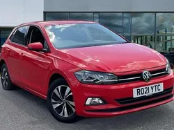 Red Used 2021 VW Polo Match Hatchback | £13,149 (Fair price)