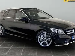Black Used 2017 Mercedes C250 AMG Line Premium Plus Estate | £19,995 (Fair price)