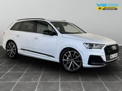 White Used 2022 Audi Q7 Black Edition SUV | £43,795 (Good price)