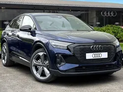 Blue New 2025 Audi Q4 Sportback e-tron Black Edition SUV | £47,980 (Expensive)