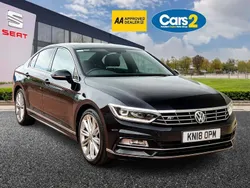 Black Used 2018 VW Passat R-line Sedan | £16,395 (Fair price)