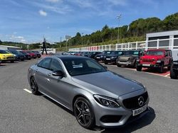 Silver Used 2014 Mercedes C250 AMG line Sedan | £15,750 (Expensive)