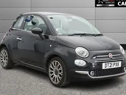 Black Used 2021 Fiat 500 Dolcevita Hatchback | £10,300 (Fair price)