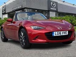 Red Used 2016 Mazda MX5 Inclusive Cabriolet | £15,980 (Fair price)