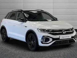 Pure white with black roof Used 2025 VW T-Roc Black Edition SUV | £31,490
