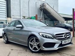 Silver Used 2014 Mercedes C220 AMG line Sedan | £11,100 (Fair price)